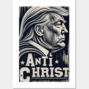 Trump Anti Christ Posters and Art